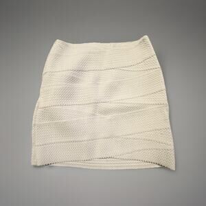 H & M Woman’s White Party Club Bodycon Mini skirt Cocktail Size S